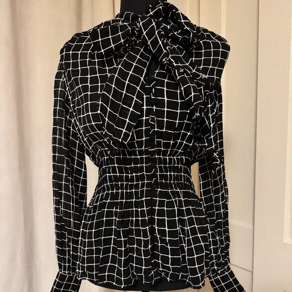 Celia Birtwell for Topshop 70s style blouse - Picture 1 of 3